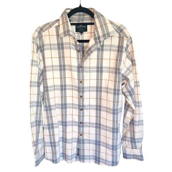 Rodd & Gunn Arnold Valley Soft Flannel Sports Fit Plaid Shirt XL Italian Fabric - Picture 2 of 8